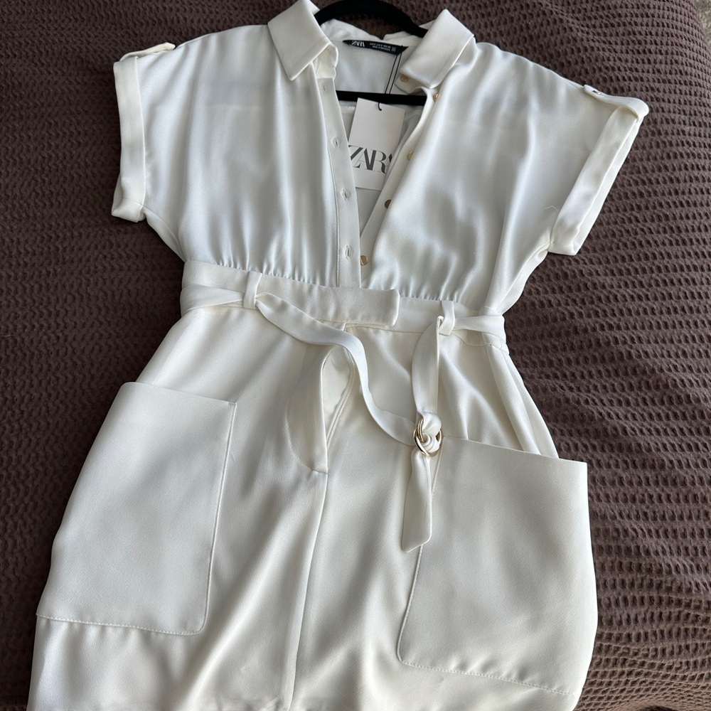 Zara White Dress